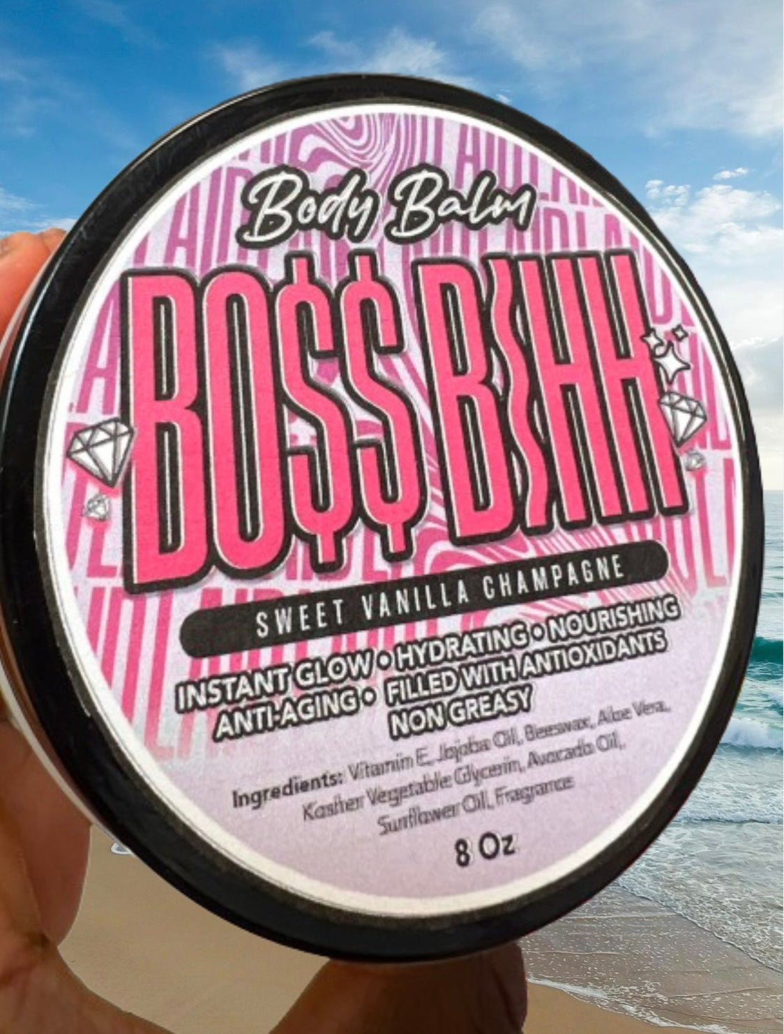 BODY BALM • BOSS BIHH • Sweet Vanilla Champagne