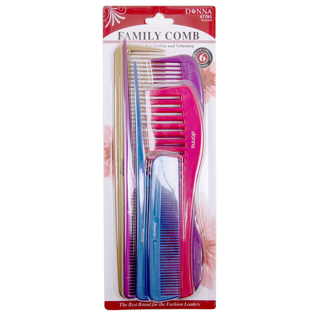 Donna Family Combs 6 PCS