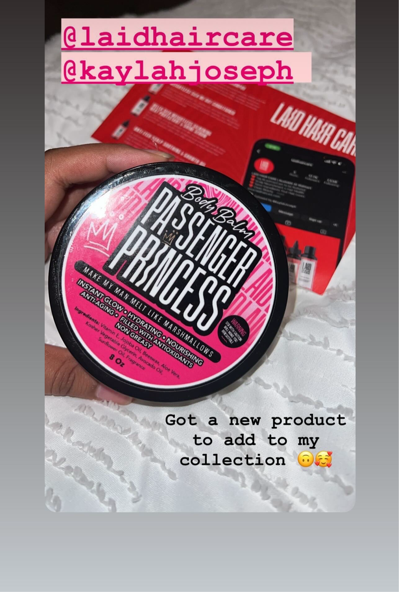 BODY BALM • Passenger Princess Body Balm • Make My Man Melt Like Marshmallows