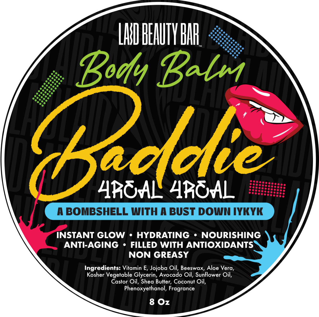 [NEW] BODY BALM • BADDIE FORREAL FORREAL • Designer Inspired • 8 Oz Full Size Jar