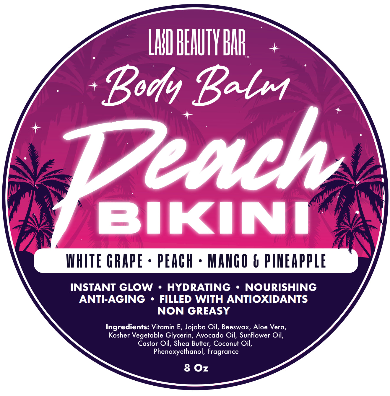 [New] Peach Bikini • White Grape, Peach, Mango & Pineapple • BODY BALM