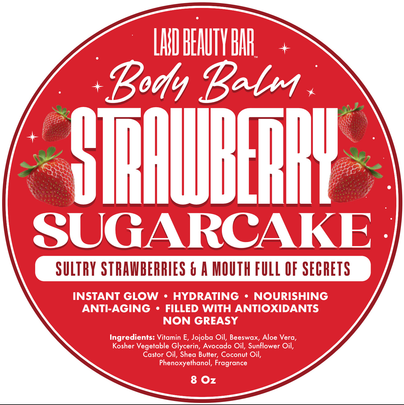 BODY BALM • STRAWBERRY SUGARCAKE • SUMMER EXCLUSIVE