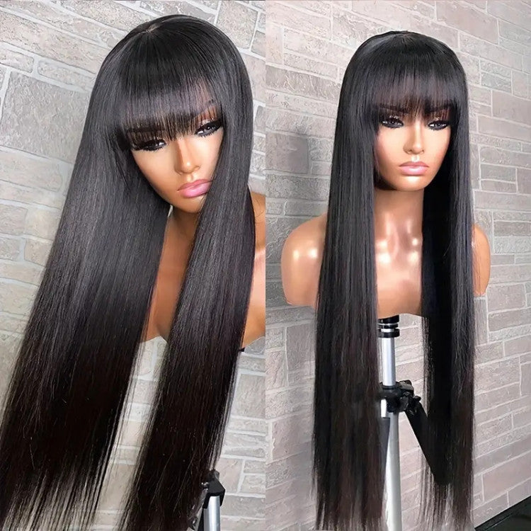 5x5 Bang HD Lace Closure Wig - 26"