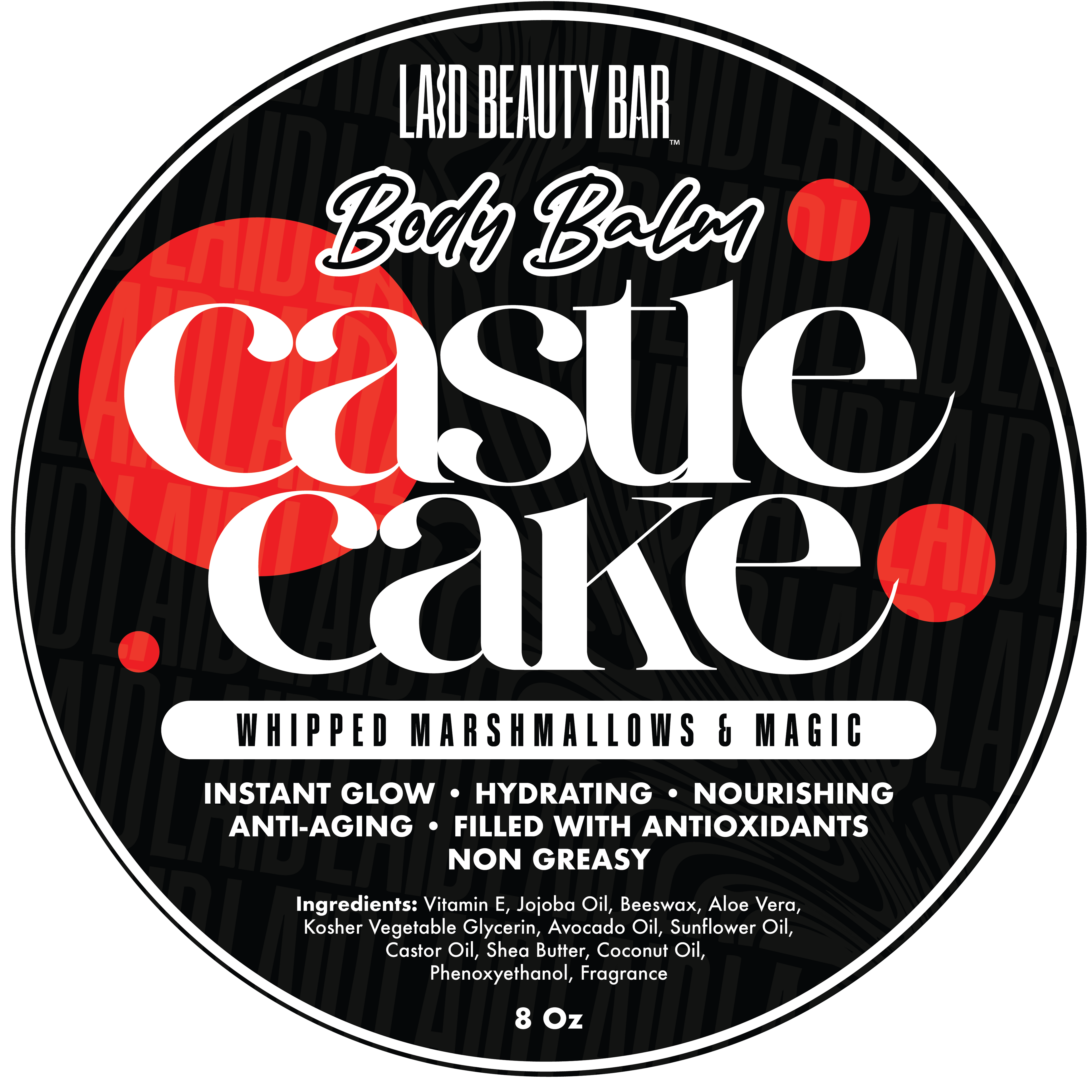 BODY BALM • DESIGNER INSPIRED • CASTLE Cake •  Retails $395+