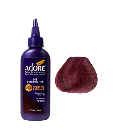 Adore Extra Conditioning Semi Permanent Color - 342 Burgundy Red