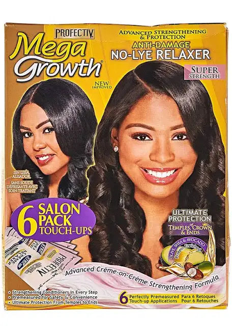 Profectiv Mega Growth Anti-Damage No-Lye Relaxer 6 Salon Pack - Super Strength