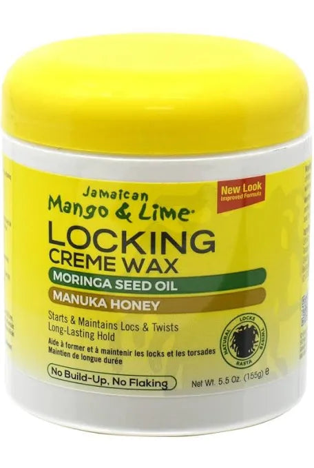 Jamaican Mango & Lime Locking Creme Wax Moringa Seed Oil + Manuka Honey 5.5oz