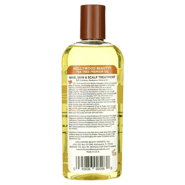 Hollywood Beauty Tea Tree Hair and Skin Oil