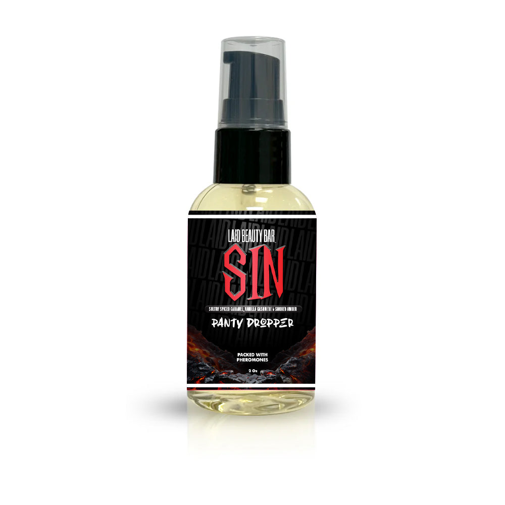 Panty Dropper • SIN • Vanilla Cashmere, Salted Caramel & Sultry Smoked Amber •  Pheromone-Based Body Oil