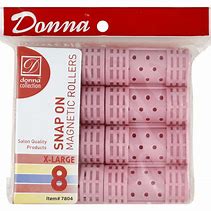 Donna Snap-On Magnetic Rollers Light Pink Extra Large 8 PCS