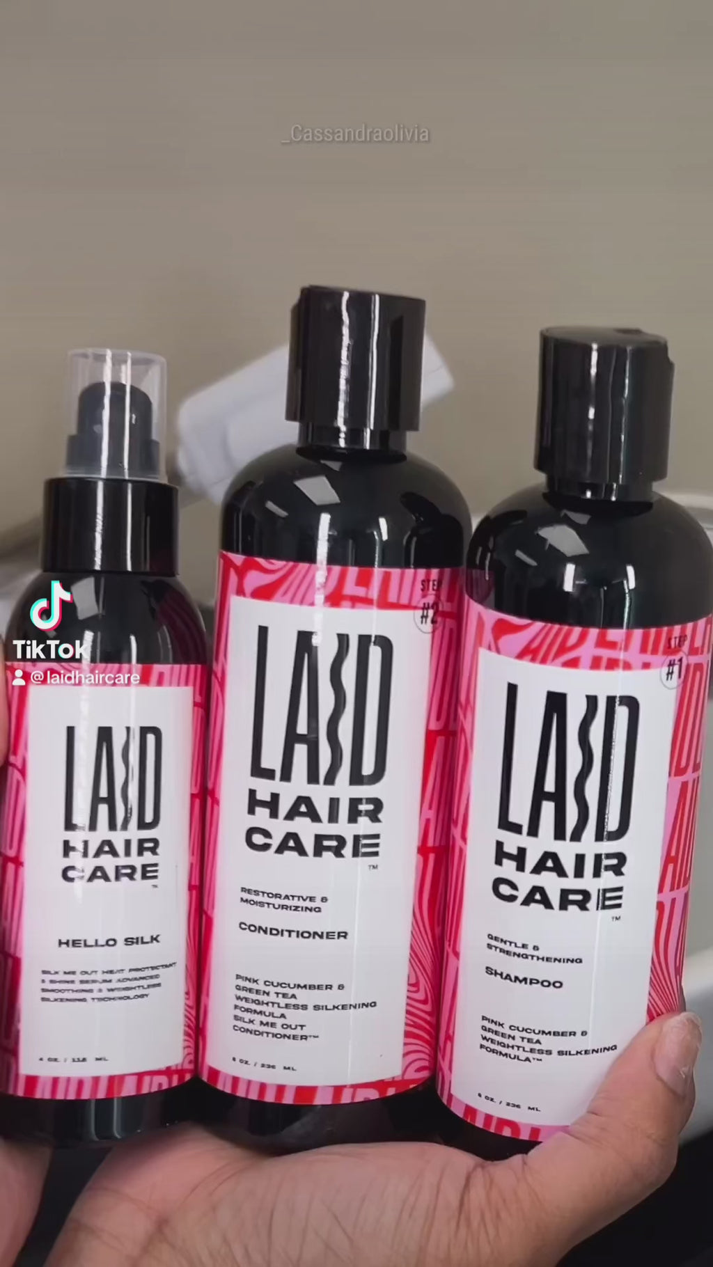 LAID Hair Care Anti-Itch Scalp Soothing Growth Oil Hair Restoration Kit