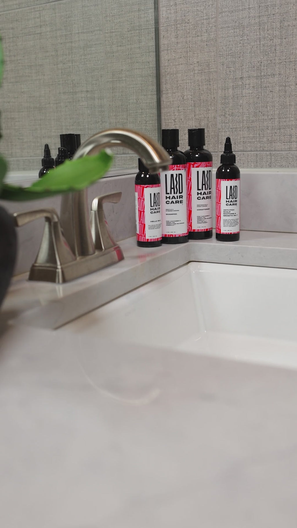 LAID Hair Care Anti-Itch Scalp Soothing Growth Oil Hair Restoration Kit