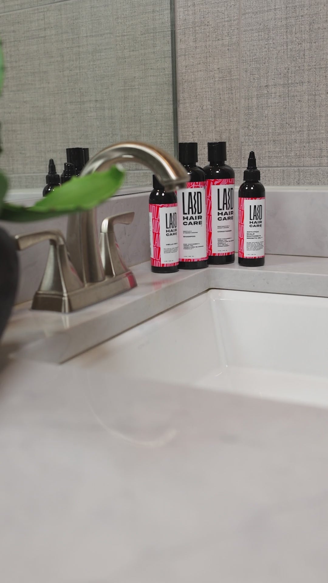 LAID Hair Care Anti-Itch Scalp Soothing Growth Oil Hair Restoration Kit